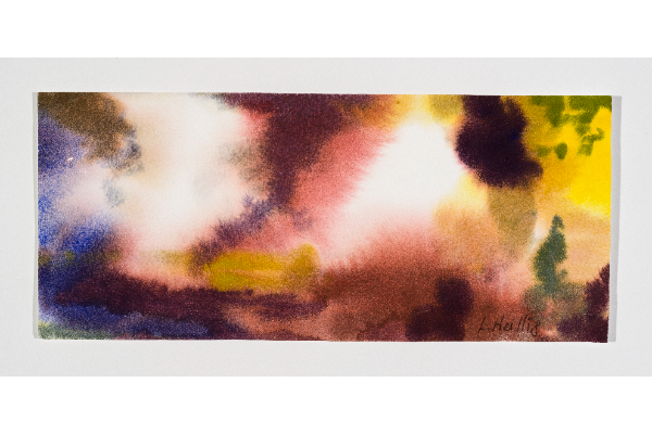 Turbulent Voyage, gouache on Fabriano Artistico, 11x5 in.